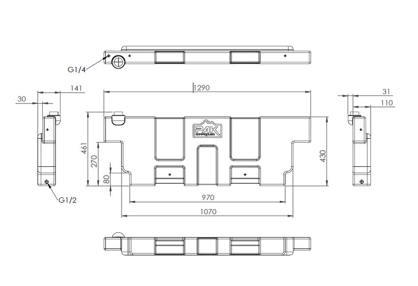 TUB TANK 40LTS
