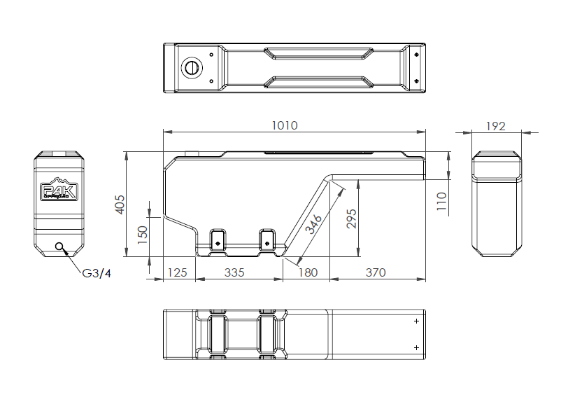 WHEEL ARCH TANK 40LTS